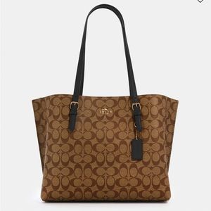 Coach Mollie Tote In Signature Canvas
